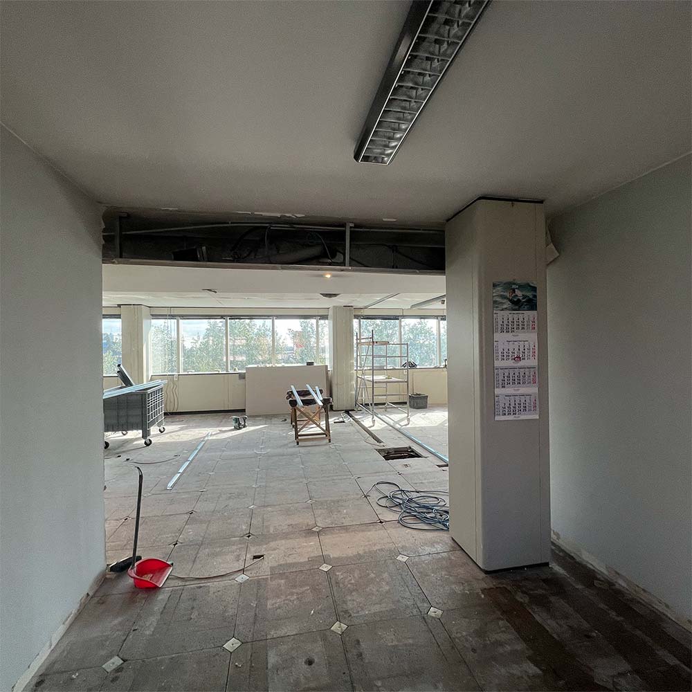 givaudan cantiere uffici rifacimento